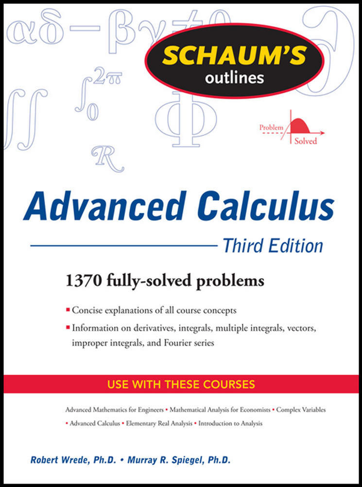 Schaum's Outline of Advanced Calculus, Third Edition | Zookal Textbooks | Zookal Textbooks