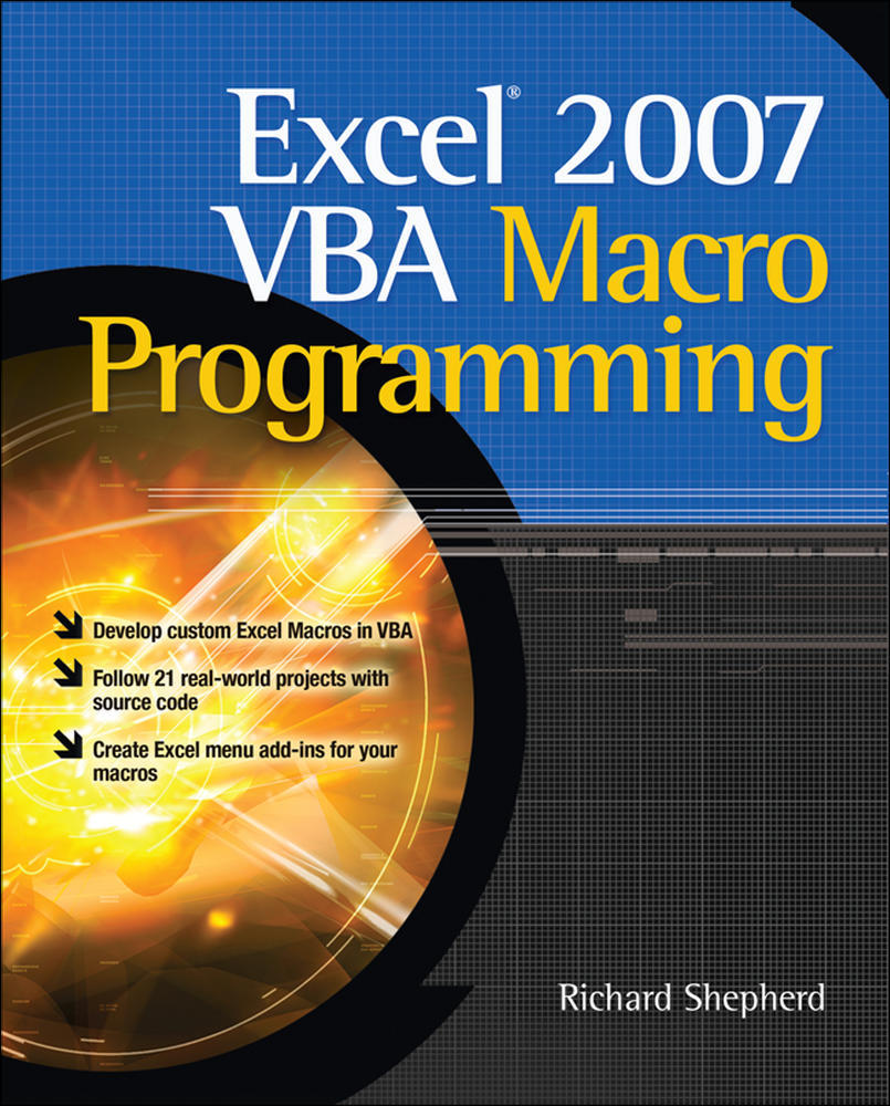 Excel 2007 VBA Macro Programming | Zookal Textbooks | Zookal Textbooks