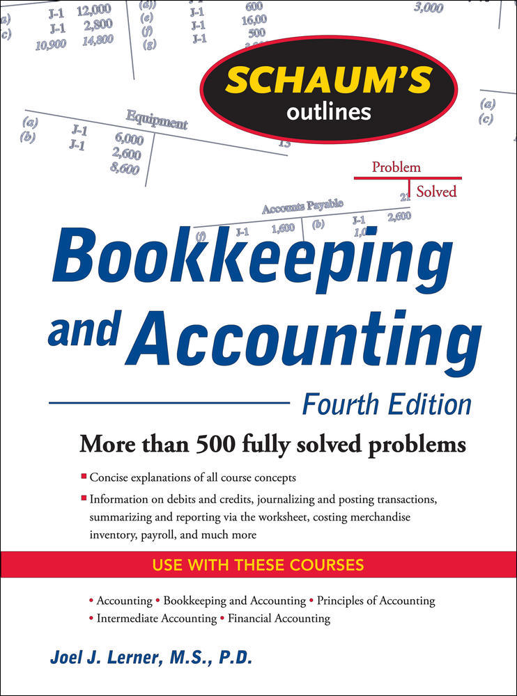 Schaum's Outline of Bookkeeping and Accounting, Fourth Edition | Zookal Textbooks | Zookal Textbooks