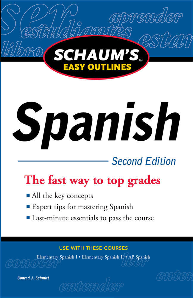 Schaum's Easy Outline of Spanish, Second Edition | Zookal Textbooks | Zookal Textbooks