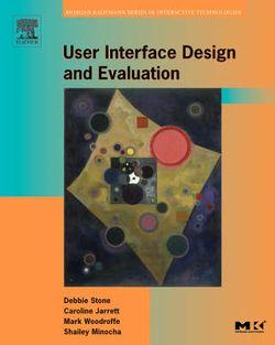 User Interface Design and Evaluation | Zookal Textbooks | Zookal Textbooks