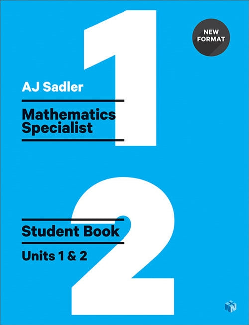 Sadler Maths Specialist Units 1 & 2 ' Revised with 2 Access Codes | Zookal Textbooks | Zookal Textbooks