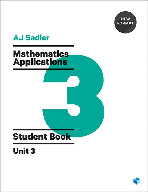  Sadler Maths Applications Unit 3 ' Revised Format with 2 access codes | Zookal Textbooks | Zookal Textbooks
