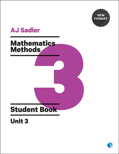  Sadler Maths Methods Unit 3 ' Revised Format with 2 access codes | Zookal Textbooks | Zookal Textbooks