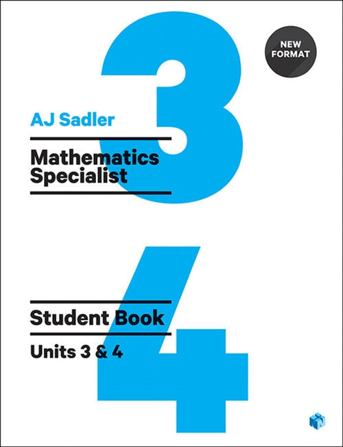  Sadler Maths Specialist Units 3 & 4 ' Revised Format with 2 Access Codes | Zookal Textbooks | Zookal Textbooks