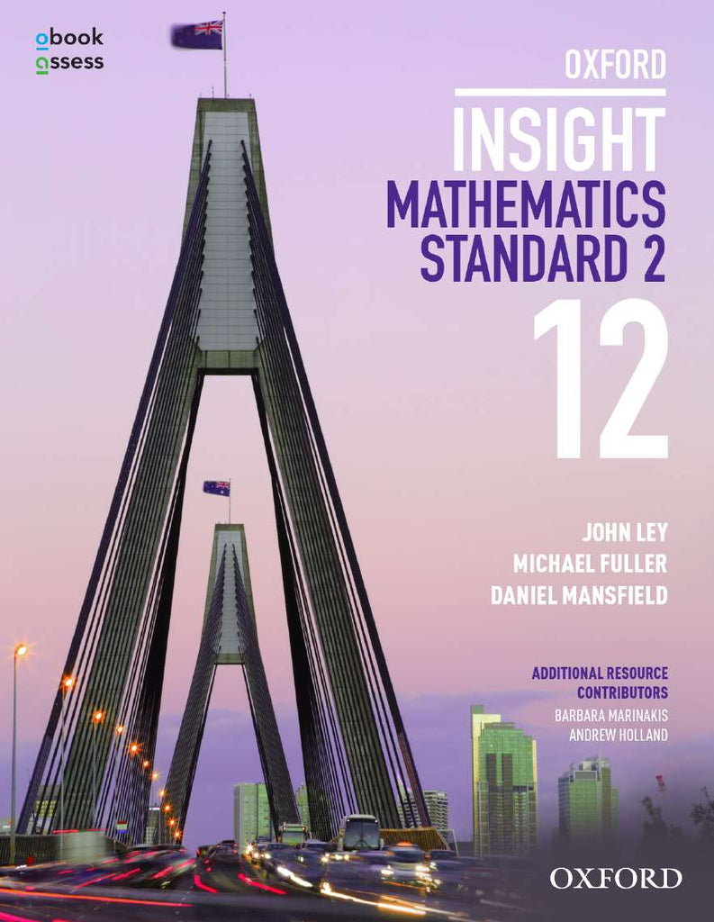 Oxford Insight Mathematics Standard 2 Year 12 Student book + obook assess | Zookal Textbooks | Zookal Textbooks