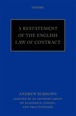 A Restatement of the English Law of Contract | Zookal Textbooks | Zookal Textbooks