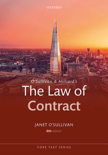 O'Sullivan & Hilliard's The Law of Contract | Zookal Textbooks | Zookal Textbooks
