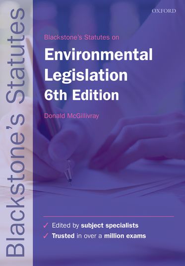 Blackstone's Statutes on Environmental Law | Zookal Textbooks | Zookal Textbooks