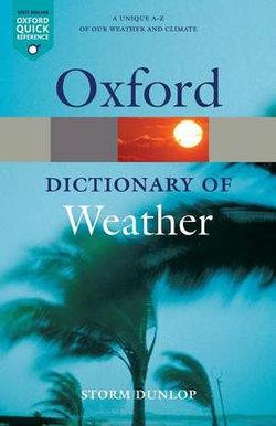 A Dictionary of Weather | Zookal Textbooks | Zookal Textbooks