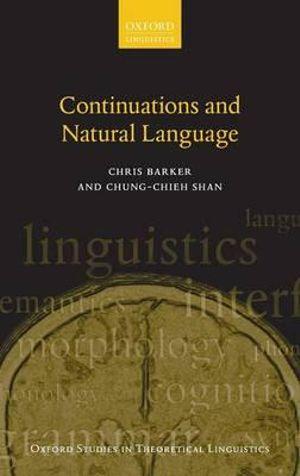 Continuations and Natural Language | Zookal Textbooks | Zookal Textbooks