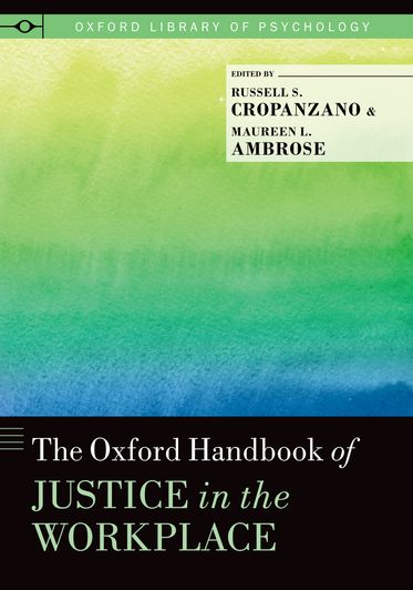 The Oxford Handbook of Justice in the Workplace | Zookal Textbooks | Zookal Textbooks