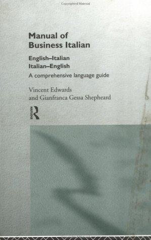 Manual of Business Italian | Zookal Textbooks | Zookal Textbooks