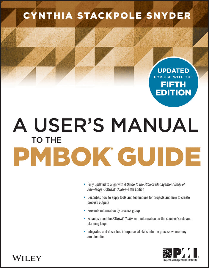 A User's Manual to the PMBOK Guide | Zookal Textbooks | Zookal Textbooks