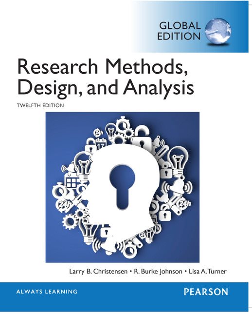 Research Methods, Design and Analysis, Global Edition | Zookal Textbooks | Zookal Textbooks