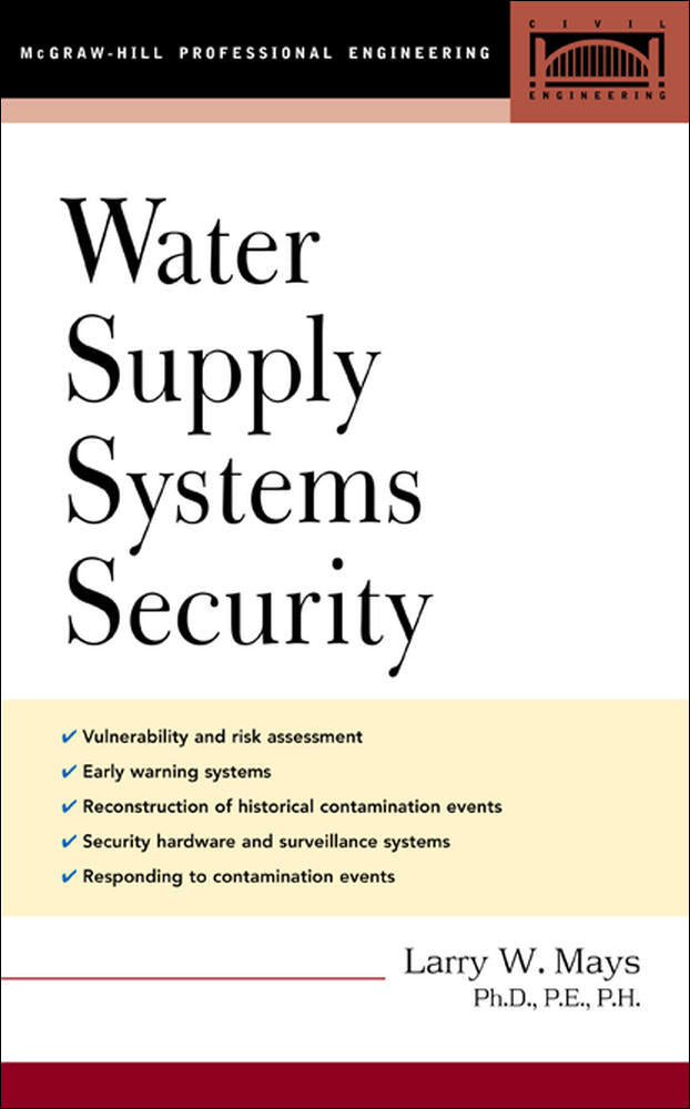 Water Supply Systems Security | Zookal Textbooks | Zookal Textbooks