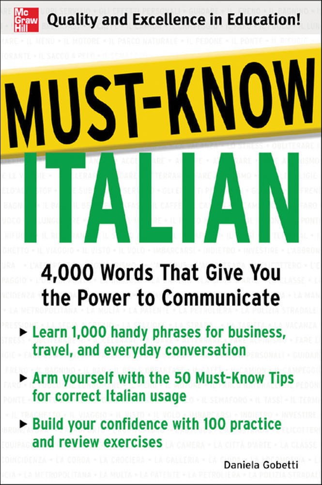 Must-Know Italian | Zookal Textbooks | Zookal Textbooks