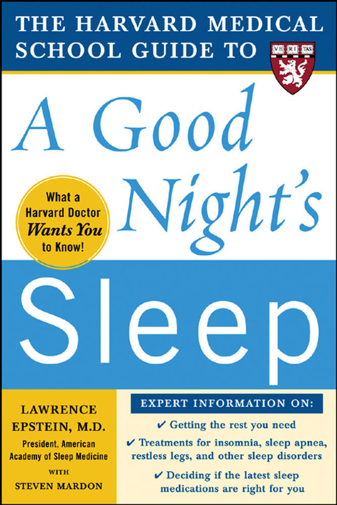 The Harvard Medical School Guide to a Good Night's Sleep | Zookal Textbooks | Zookal Textbooks