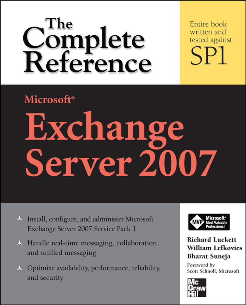 Microsoft Exchange Server 2007: The Complete Reference | Zookal Textbooks | Zookal Textbooks
