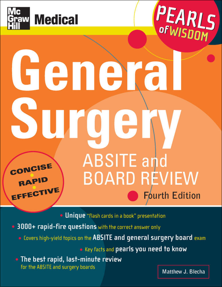 General Surgery ABSITE and Board Review: Pearls of Wisdom, Fourth Edition | Zookal Textbooks | Zookal Textbooks