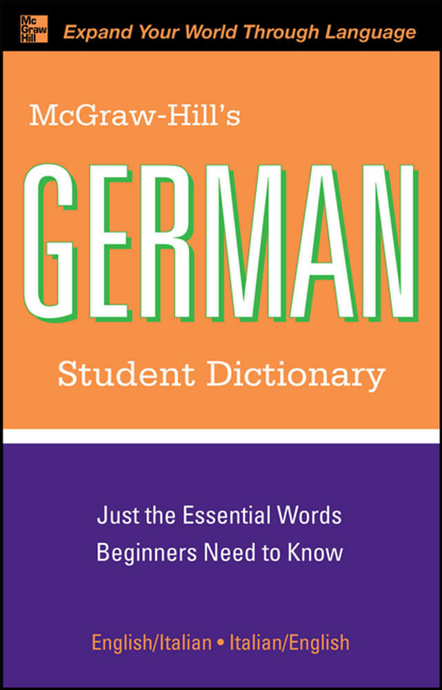 McGraw-Hill's German Student Dictionary | Zookal Textbooks | Zookal Textbooks