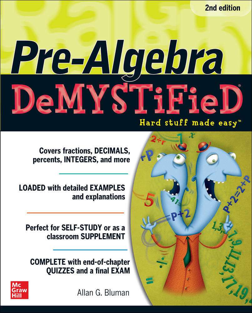 Pre-Algebra DeMYSTiFieD, Second Edition | Zookal Textbooks | Zookal Textbooks