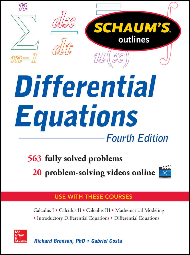 Schaum's Outline of Differential Equations, 4th Edition | Zookal Textbooks | Zookal Textbooks