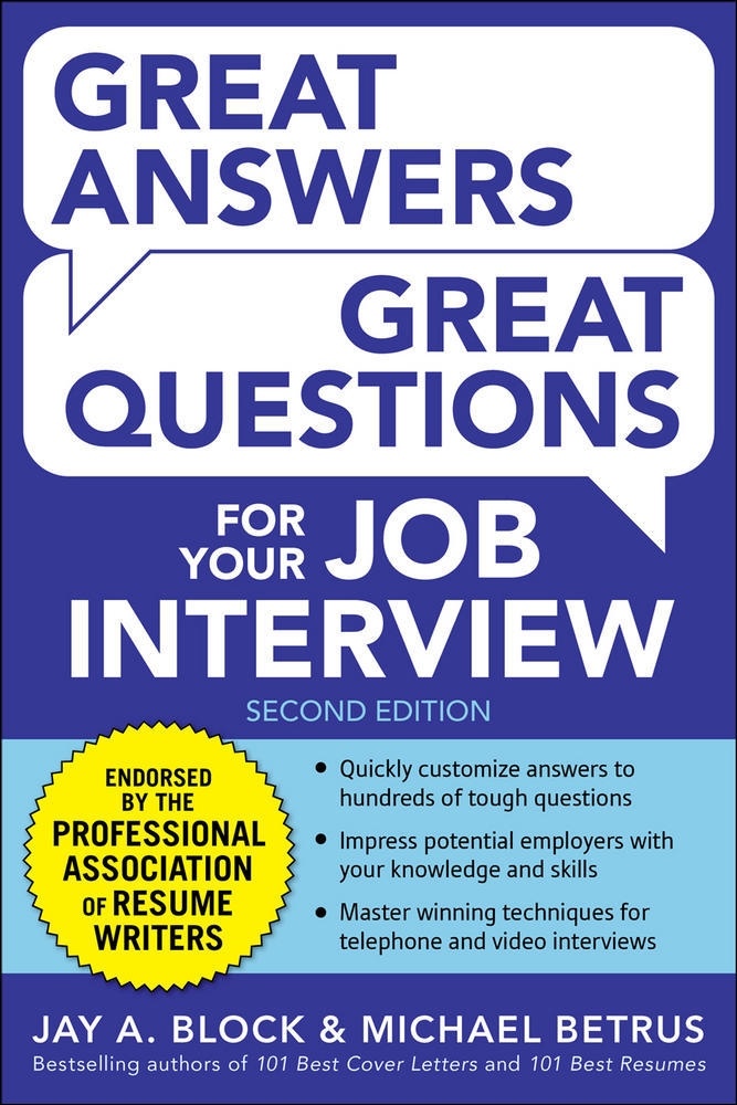Great Answers, Great Questions For Your Job Interview, 2nd Edition | Zookal Textbooks | Zookal Textbooks