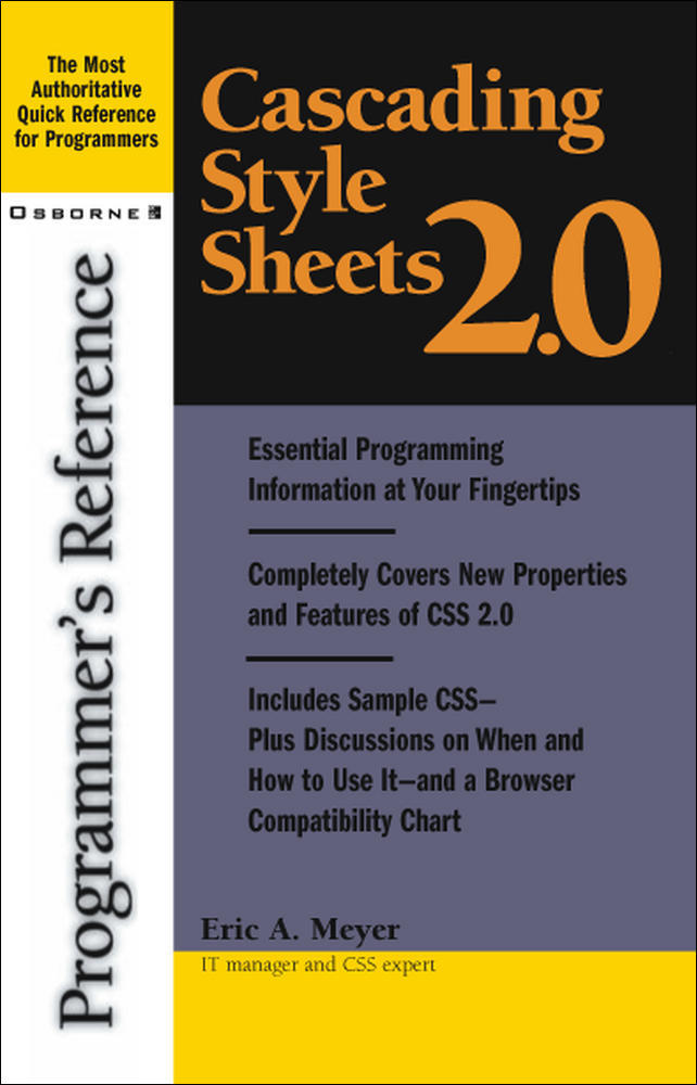 Cascading Style Sheets 2.0 Programmer's Reference | Zookal Textbooks | Zookal Textbooks