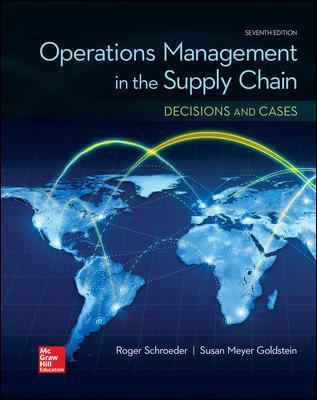 Operations Management In The Supply Chain: Decisions & Cases | Zookal Textbooks | Zookal Textbooks