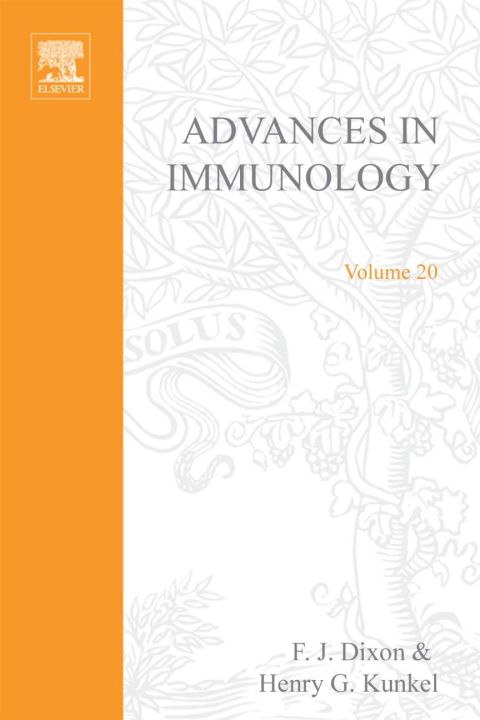 ADVANCES IN IMMUNOLOGY VOLUME 20 | Zookal Textbooks | Zookal Textbooks