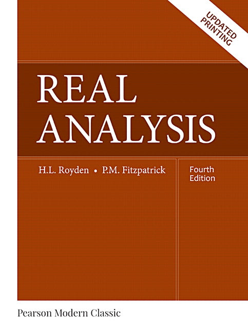 Real Analysis (Classic Version) | Zookal Textbooks | Zookal Textbooks