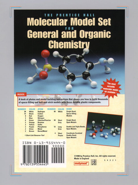 Prentice Hall Molecular Model Set for General and Organic Chemistry | Zookal Textbooks | Zookal Textbooks