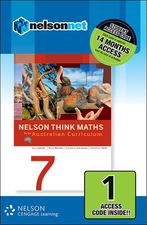  Nelson Think Maths 7 for the Australian Curriculum (1 Access Code Card) | Zookal Textbooks | Zookal Textbooks