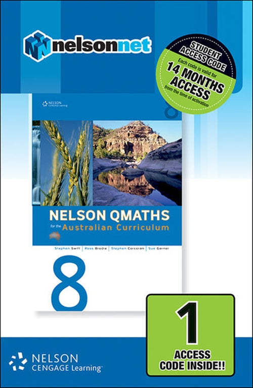  Nelson QMaths 8 for the Australian Curriculum (1 Access Code Card) | Zookal Textbooks | Zookal Textbooks