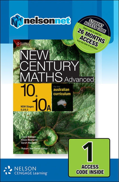  New Century Maths Advanced 10+10A for the Australian Curriculum NSW (1  Access Code Card) | Zookal Textbooks | Zookal Textbooks