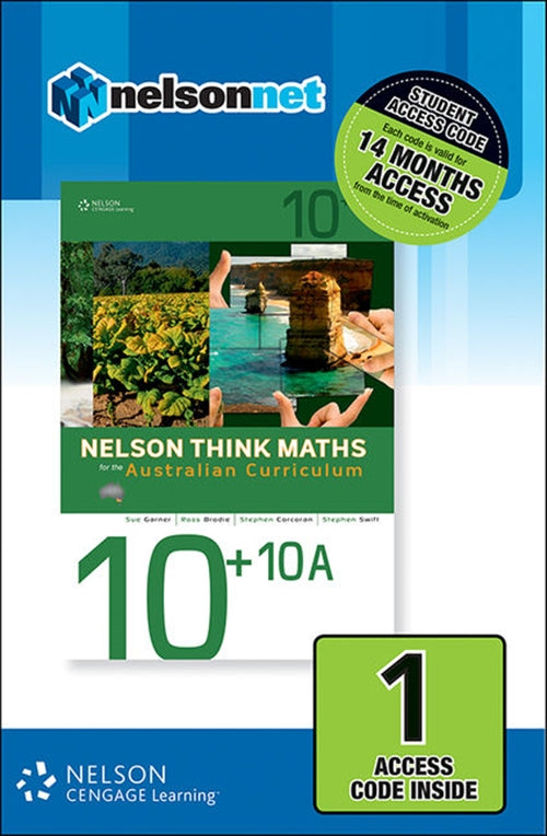 Nelson Think Maths Advanced 10 +10A for the Australian Curriculum (1  Access Code Card) | Zookal Textbooks | Zookal Textbooks