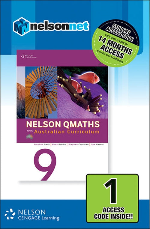  Nelson QMaths 9 for the Australian Curriculum (1 Access Code Card) | Zookal Textbooks | Zookal Textbooks