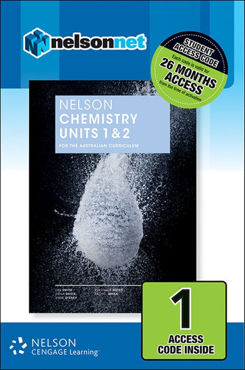  Nelson Chemistry Units 1 & 2 (1 Access Code Card) | Zookal Textbooks | Zookal Textbooks