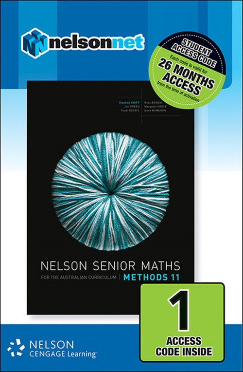  Nelson Senior Maths Methods 11 for the Australian Curriculum (1 Access  Code Card) | Zookal Textbooks | Zookal Textbooks