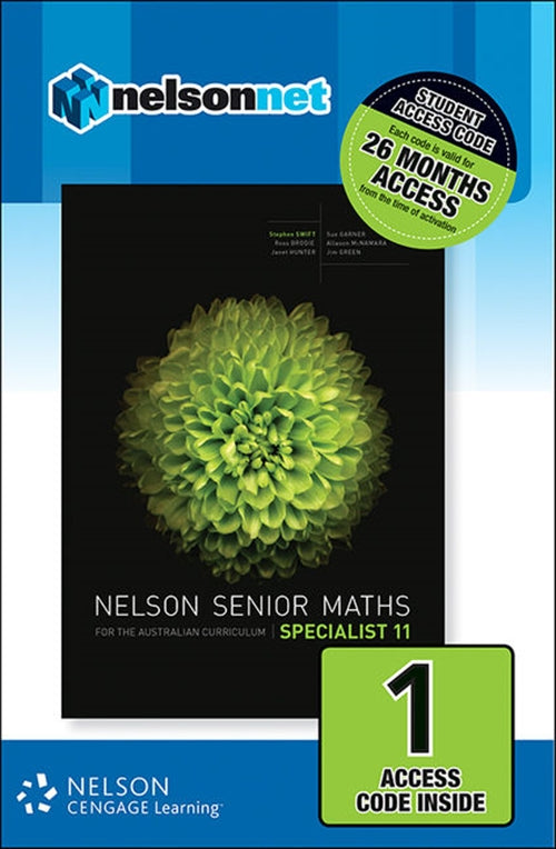  Nelson Senior Maths Specialist 11 for the Australian Curriculum (1  Access Code Card) | Zookal Textbooks | Zookal Textbooks