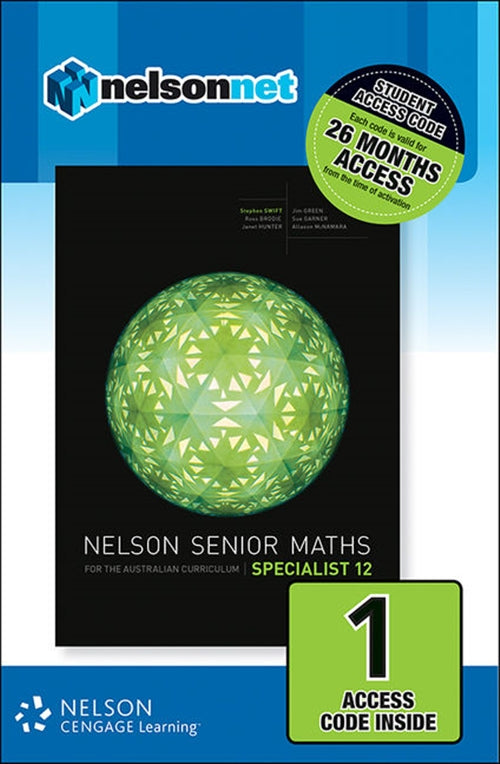  Nelson Senior Maths Specialist 12 for the Australian Curriculum (1  Access Code Card) | Zookal Textbooks | Zookal Textbooks