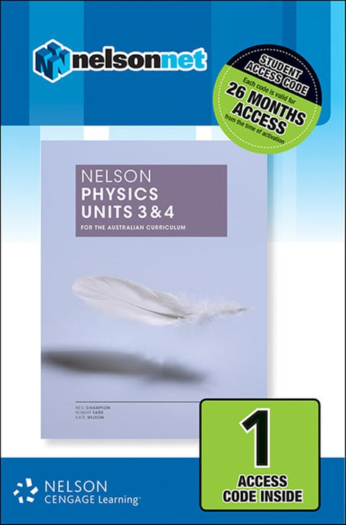  Nelson Physics Units 3 & 4 for the Australian Curriculum (1 Access Code  Card) | Zookal Textbooks | Zookal Textbooks