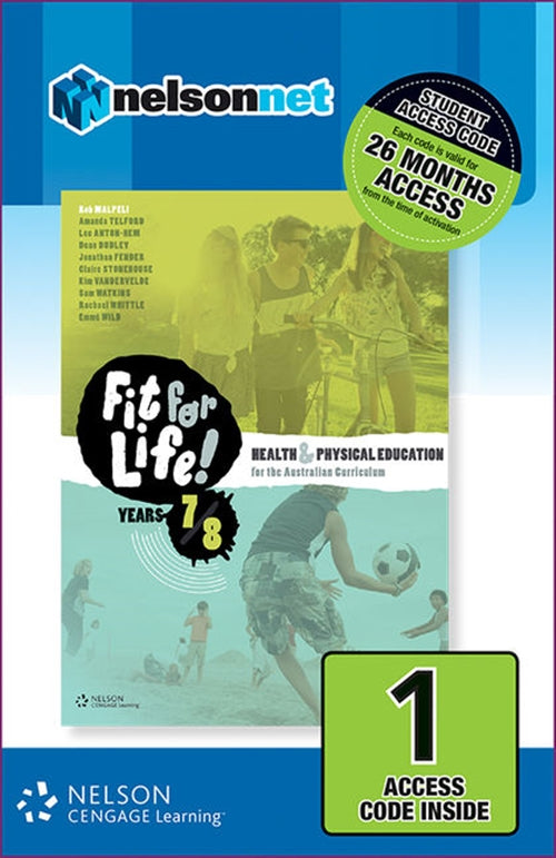  Nelson Fit for Life! Years 7 & 8 (1 Access Code Card) | Zookal Textbooks | Zookal Textbooks