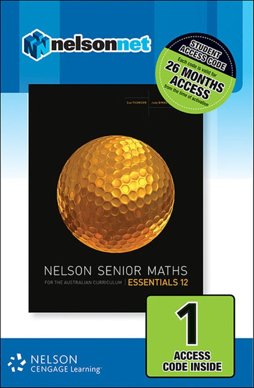  Nelson Senior Maths Essentials 12 for the Australian Curriculum (1  Access Code Card) | Zookal Textbooks | Zookal Textbooks