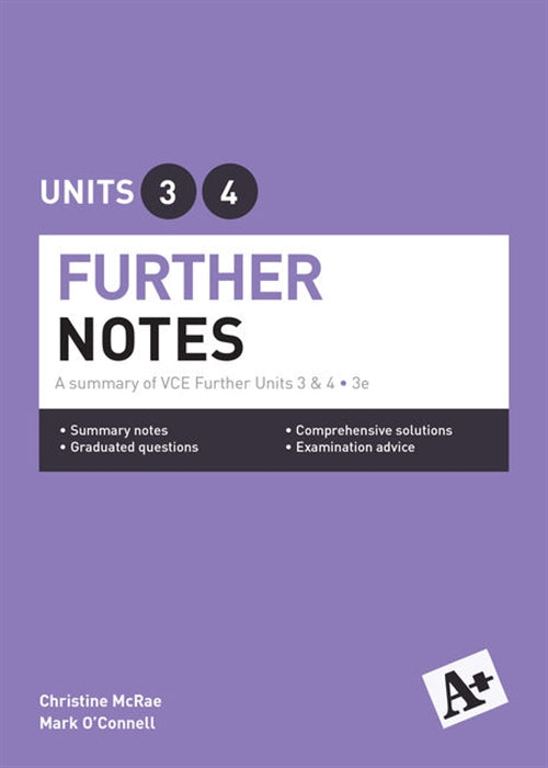  A+ Further Mathematics Notes VCE Units 3 & 4 | Zookal Textbooks | Zookal Textbooks