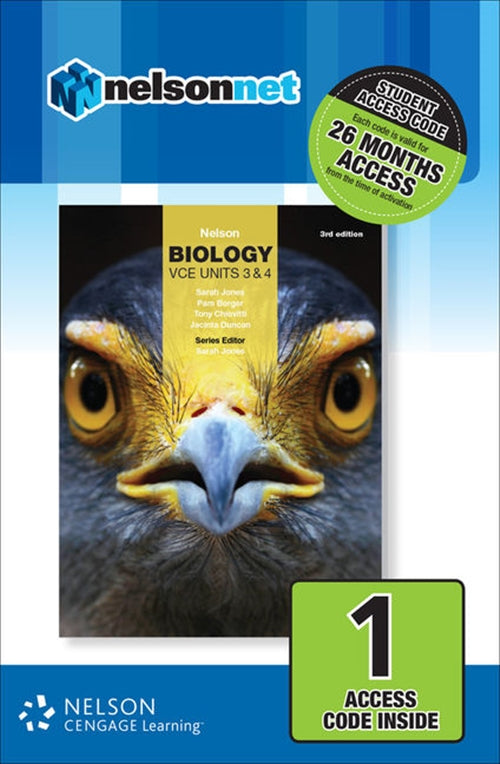  Nelson Biology VCE Units 3 & 4 (1 Access Code Card) | Zookal Textbooks | Zookal Textbooks