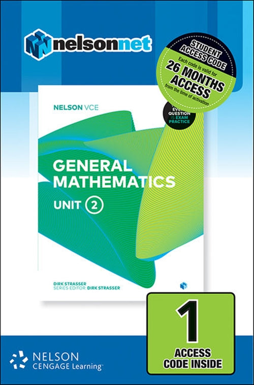  Nelson VCE General Mathematics Unit 2 (1 Access Code Card) | Zookal Textbooks | Zookal Textbooks