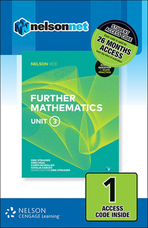  Nelson VCE Further Mathematics Unit 3 (1 Access Code Card) | Zookal Textbooks | Zookal Textbooks