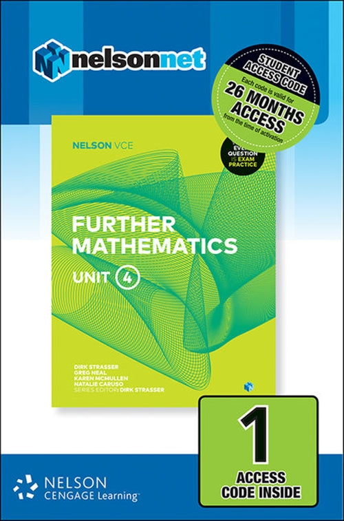  Nelson VCE Further Mathematics Unit 4 (1 Access Code Card) | Zookal Textbooks | Zookal Textbooks